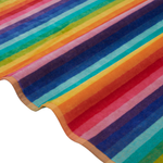 Beach Towel - Multicolour Bright Rainbow Lining