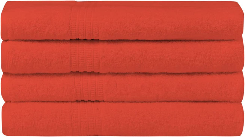 Homelover Towel Sets - Coral Orange | 4 Hand Towels