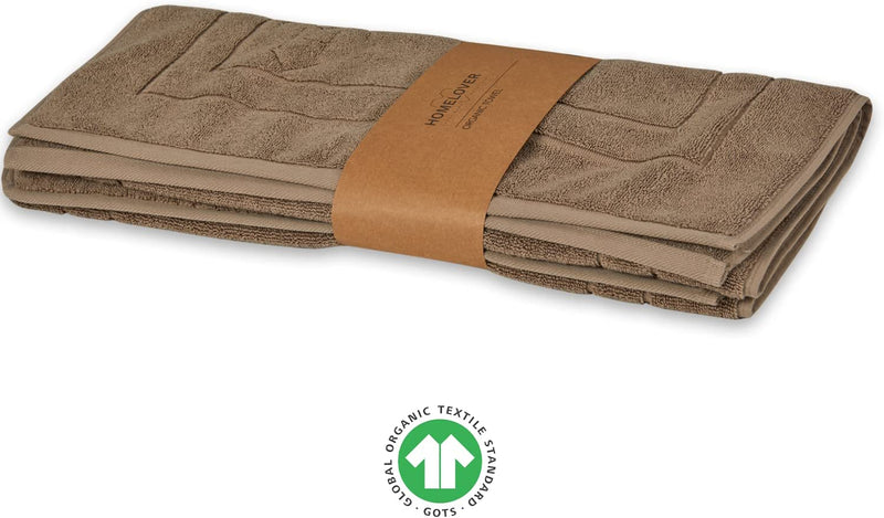 Organic Cotton Bathmat Set - Cone Brown Packaging