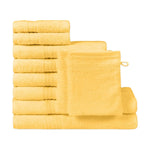 Homelover Towel Sets - Lemon Yellow | 2 Bath Towels + 4 Hand Towels + 2 Guest Towels + 2 Washcloths