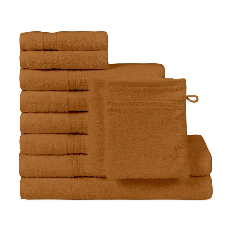 Homelover Towel Sets - Sahara Brown | 2 Bath Towels + 4 Hand Towels + 2 Guest Towels + 2 Washcloths