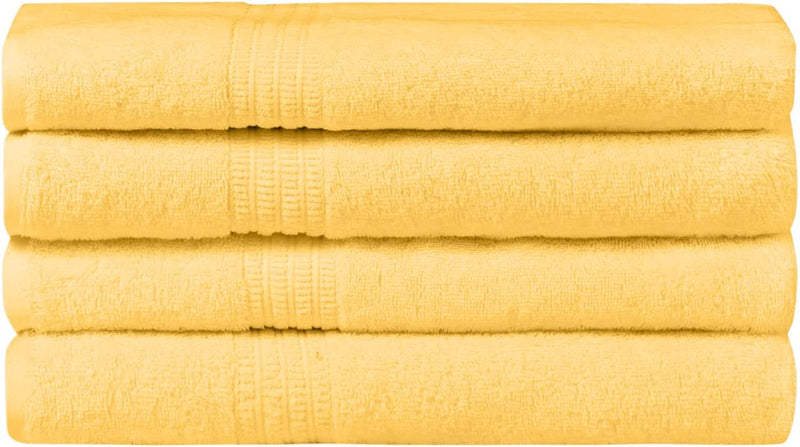 Homelover Towel Sets - Lemon Yellow | 4 Bath Towels