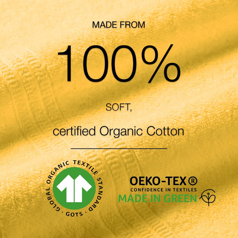 Homelover Towel Sets - Lemon Yellow Organic Cotton