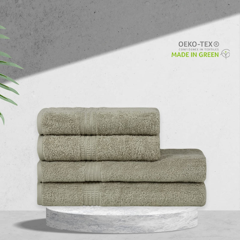 Homelover Towel Sets - Space Grey OEKO-TEX Made In Green Organic Towels