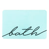 bath - Stone Non Slip Bath Mat Aqua Blue Close
