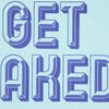 Get Naked Aqua Blue Stone Non Slip Bath Mat Detailed