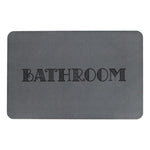 Bathroom - Stone Non Slip Bath Mat Grey Close
