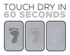 Bathroom - Stone Non Slip Bath Mat Grey Dry