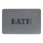 BATH - Stone Non Slip Bath Mat Grey Close