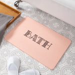 BATH - Stone Non Slip Bath Mat Pink