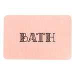 BATH - Stone Non Slip Bath Mat Pink Close