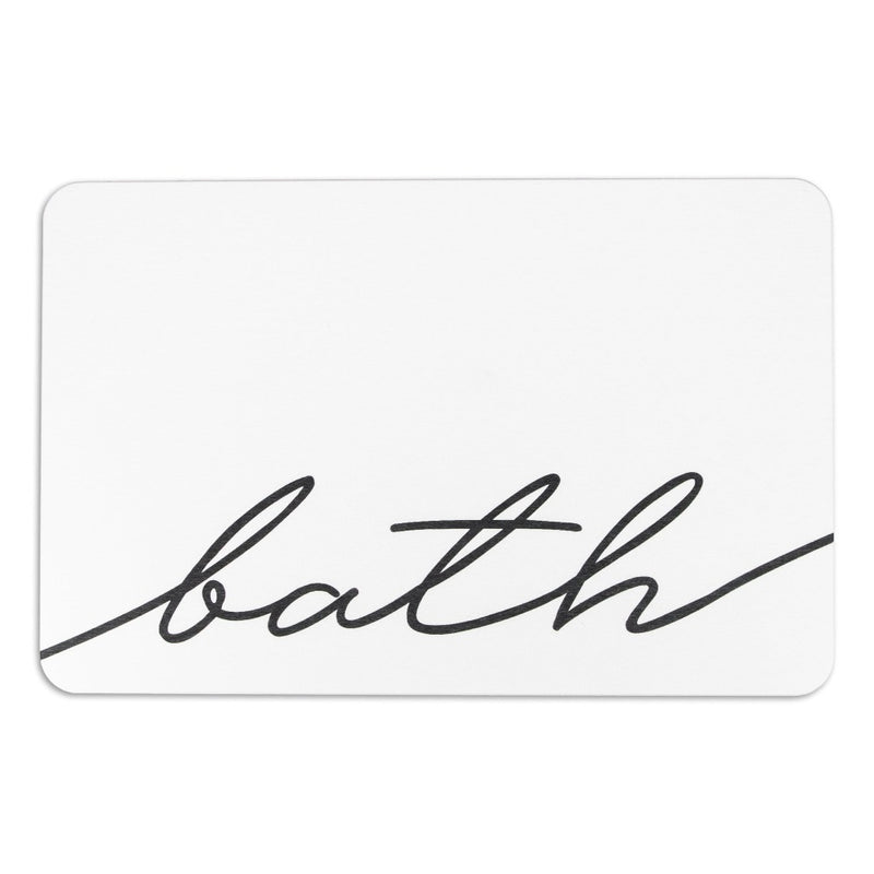 bath - Stone Non Slip Bath Mat White 