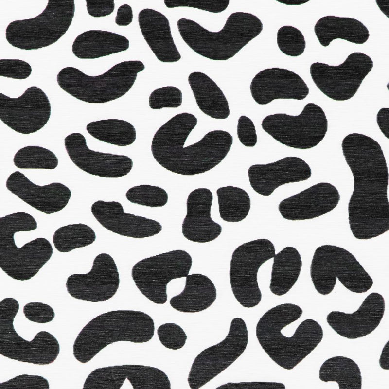 Leopard Print Stone Non Slip Bath Mat White Detailed