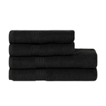 Homelover Towel Sets - Charcoal Black | 2 Bath Towels + 2 Hand Towels