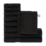 Homelover Towel Sets - Charcoal Black | 2 Bath Towels + 4 Hand Towels + 2 Guest Towels + 2 Washcloths