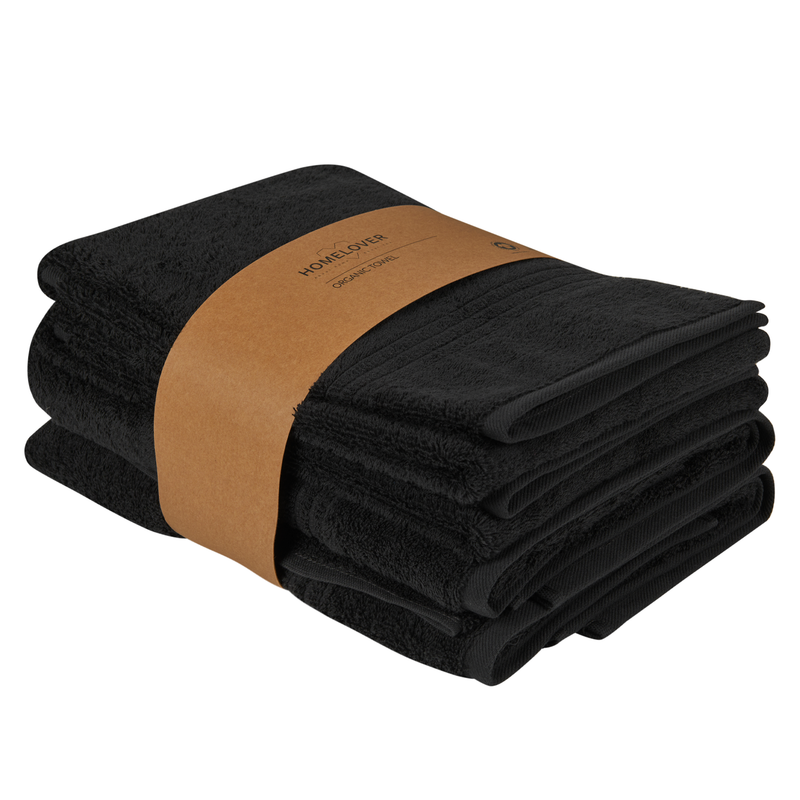 Homelover Towel Sets - Charcoal Black | Hand Towels Packaging