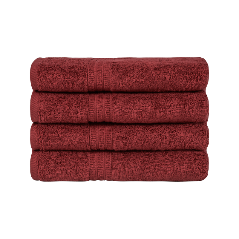 Homelover Towel Sets - Berry Red | 4 Hand Towels