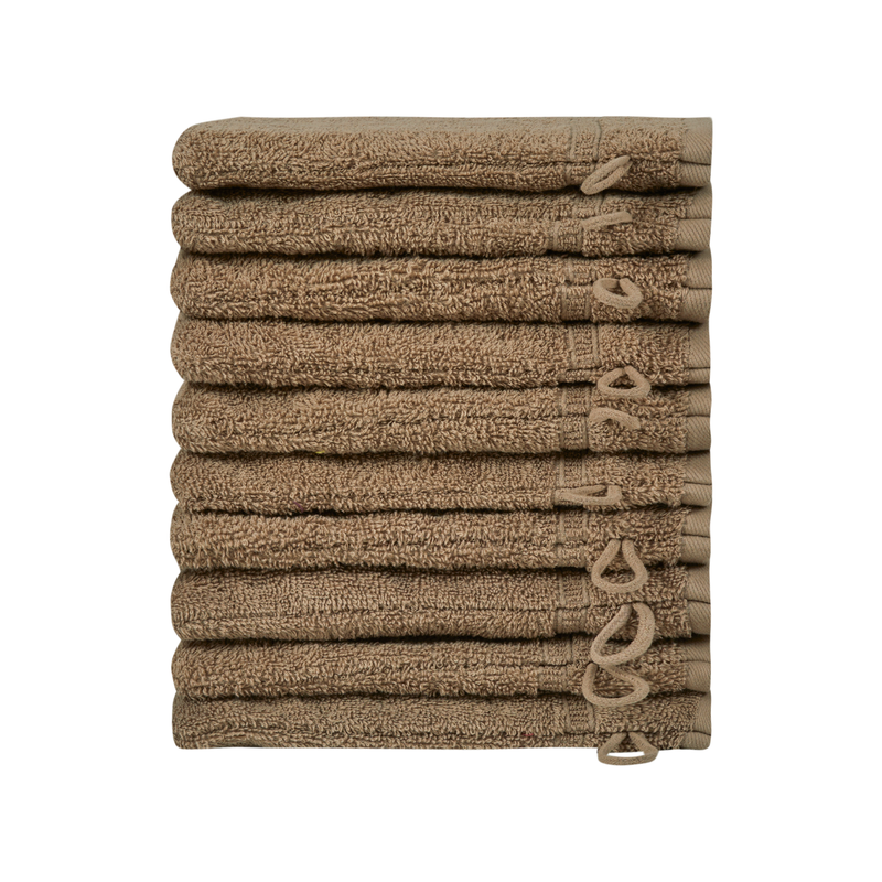 Homelover Towel Sets - Cone Brown | 10 Washcloths