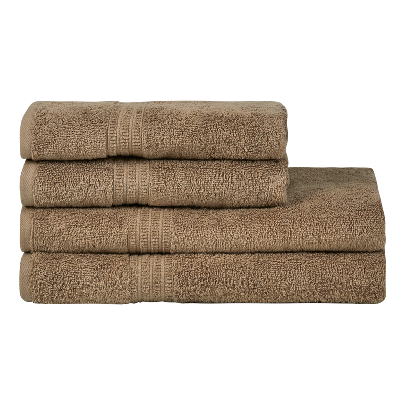 Homelover Towel Sets - Cone Brown | 2 Bath Towels + 2 Hand Towels