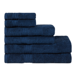 Homelover Towel Sets - Deep Sea Blue | 2 Bath Towels + 2 Hand Towels + 2 Guest Towels