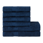 Homelover Towel Sets - Deep Sea Blue | 2 Bath Towels + 4 Hand Towels