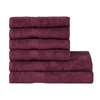 Homelover Towel Sets - Plum Purple | 2 Bath Towels + 4 Hand Towels