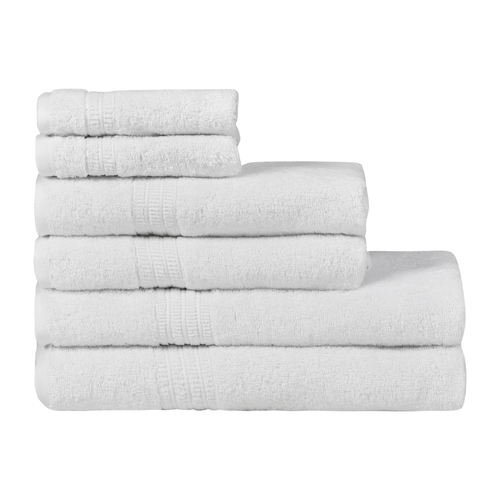 Homelover Towel Sets - Snow White | 2 Bath Towels + 2 Hand Towels + 2 Guest Towels
