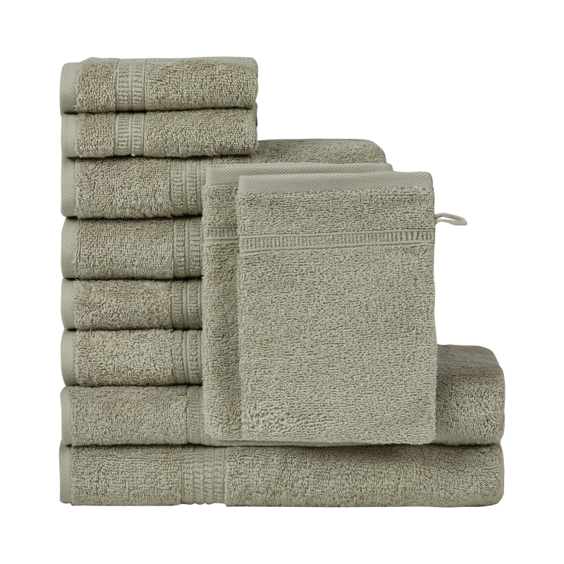 Homelover Towel Sets - Space Grey | 2 Bath Towels + 4 Hand Towels + 2 Guest Towels + 2 Washcloths