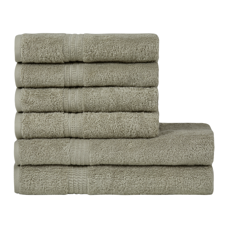 Homelover Towel Sets - Space Grey | 2 Bath Towels + 4 Hand Towels