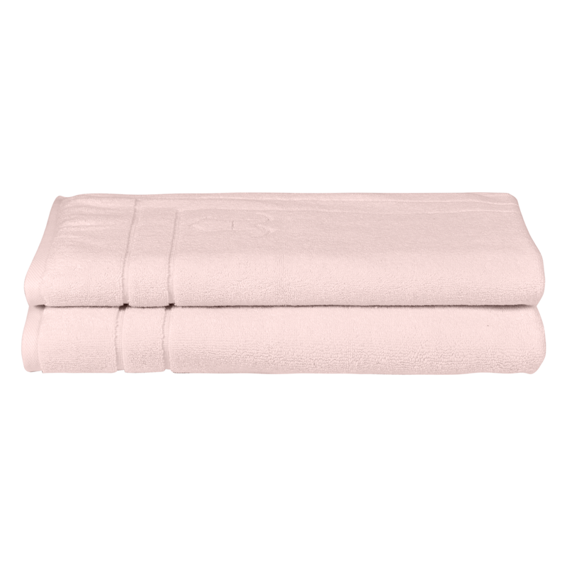Organic Cotton Bathmat Set - Seashell Pink