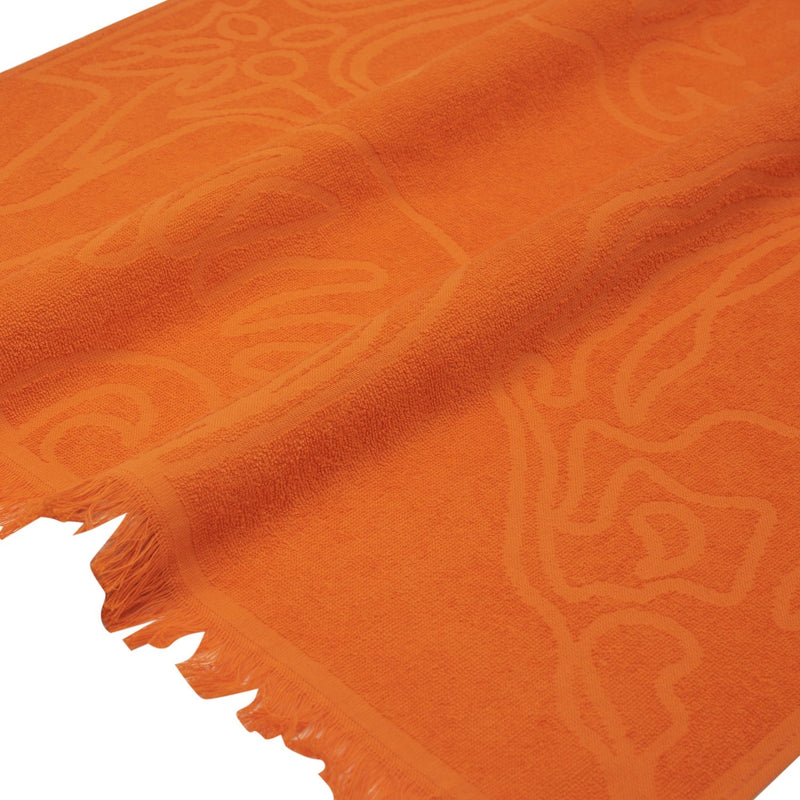 Beach Towel - Shell (Orange) Close View of Shell Pattern