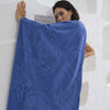 Beach Towel - Shell (Royal Blue) Lifestyle