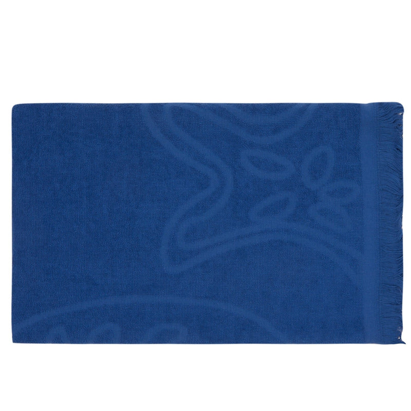 Beach Towel - Shell (Royal Blue) Folded
