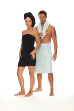 Homelover Towel Sets - Charcoal Black | Ladies Charcoal Organic Towels