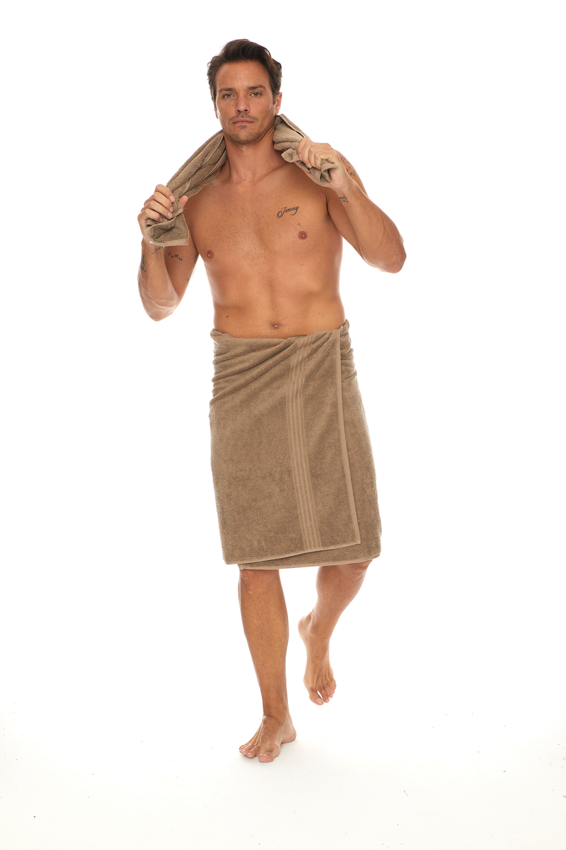 Homelover Towel Sets - Cone Brown Men's Product View Display