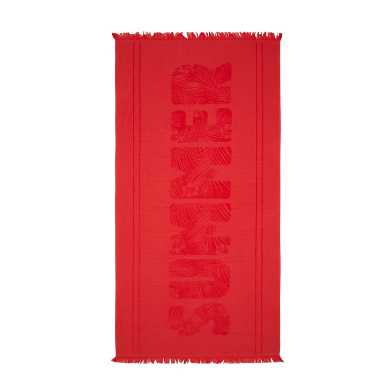 Beach Towel - Festival (Red) Product Full View