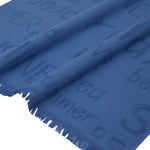 Beach Towel - Fun Day (Royal Blue) Close Up View Of Pattern