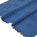 Beach Towel - Sunshine (Royal Blue) Product Close View