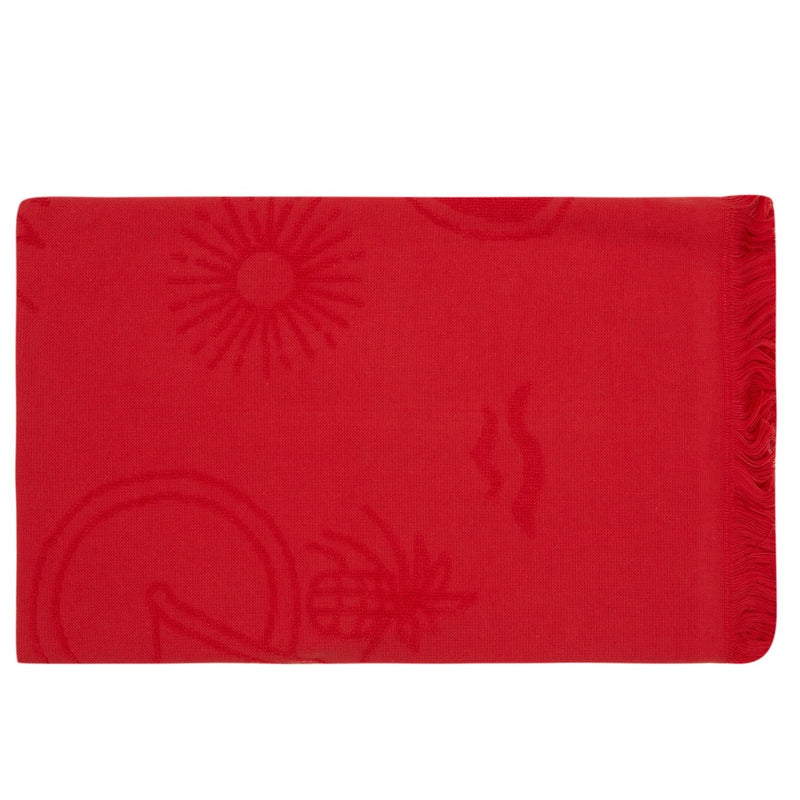 Beach Towel - Sunshine (Red) Folded